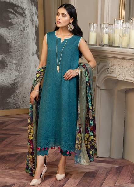 Zar-e-Gul By Zara Ali Embroidered Lawn Suits Unstitched 3 Piece ZRA22ZG ZA 5-A - Festive Collection