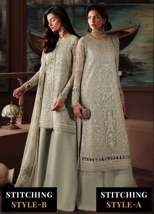Zarif Embroidered Chiffon Suits Unstitched 3 Piece ZAF25PC Prc-02 Ethel - Formals Collection