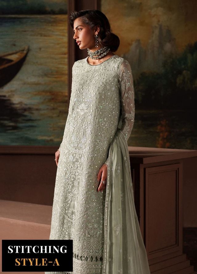 Zarif Embroidered Chiffon Suits Unstitched 3 Piece ZAF25PC Prc-02 Ethel - Formals Collection