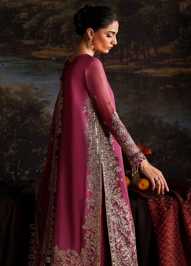 Zarif Embroidered Chiffon Suits Unstitched 3 Piece ZAF25PC Prc-05 Adelle - Formals Collection