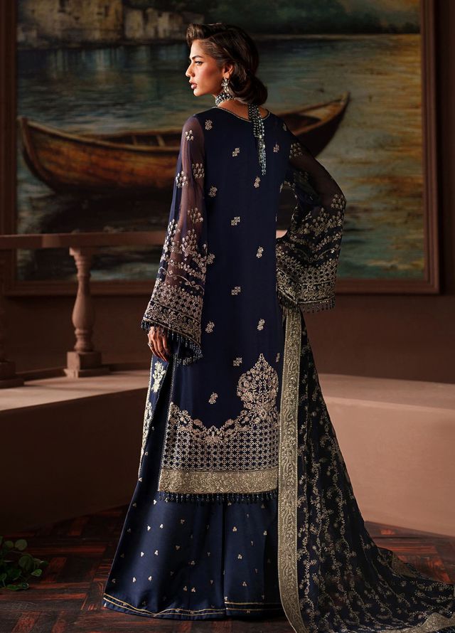 Zarif Embroidered Chiffon Suits Unstitched 3 Piece ZAF25PC Prc-06 Felicia - Formals Collection