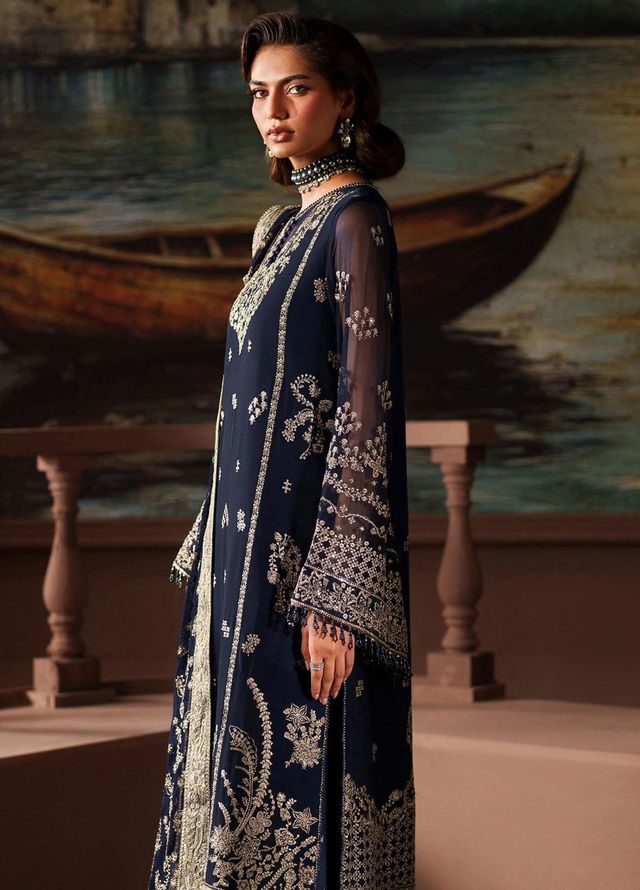 Zarif Embroidered Chiffon Suits Unstitched 3 Piece ZAF25PC Prc-06 Felicia - Formals Collection