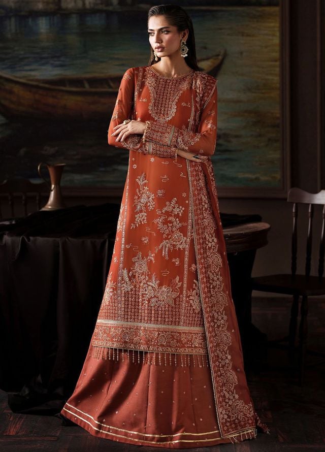 Zarif Embroidered Chiffon Suits Unstitched 3 Piece ZAF25PC Prc-07 Eleonore - Formals Collection