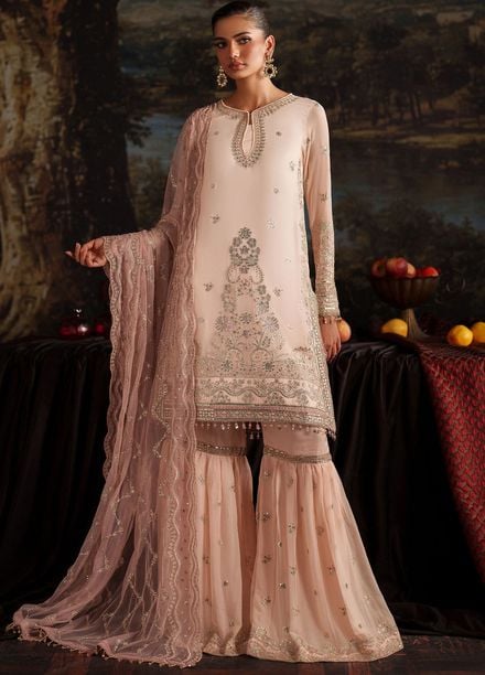 Zarif Embroidered Chiffon Suits Unstitched 3 Piece ZAF25PC Prc-08 Lucia - Formals Collection