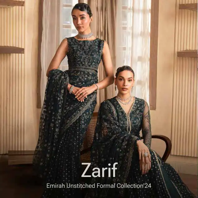 Emirah by Zarif Unstitched Formal Collection 2024 | Sanaulla Store
