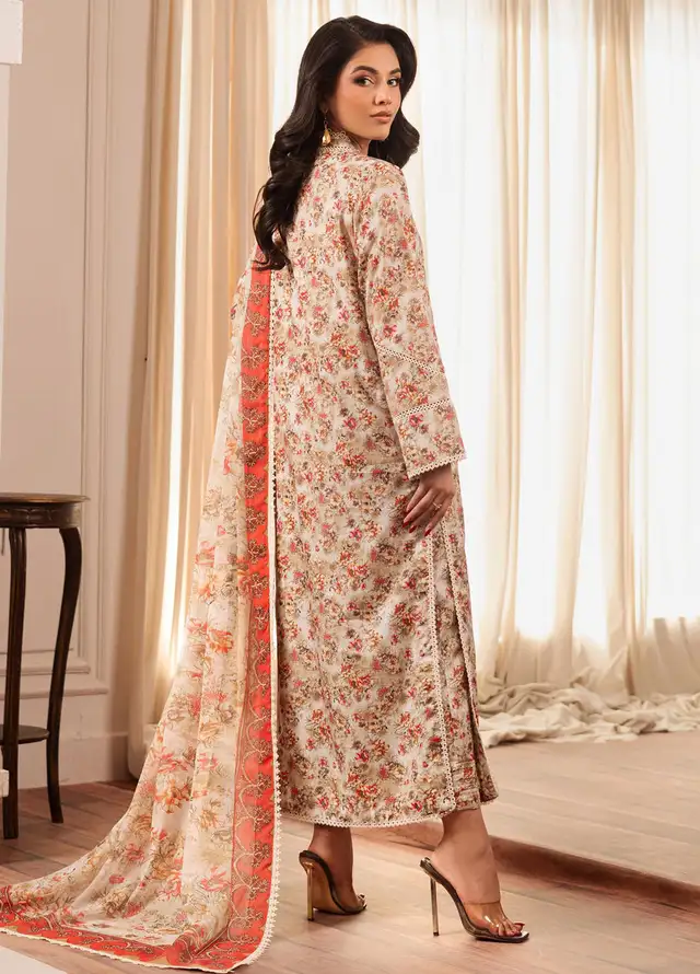Zarif Printed Cambric Suits Unstitched 3 Piece ZF24PC ZPC 05 Mira - Spring Collection