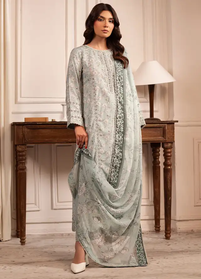 Zarif Printed Cambric Suits Unstitched 3 Piece ZF24PC ZPC 06 Aiden - Spring Collection
