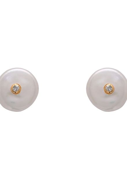 Zouhaira Earings Coin Pearl