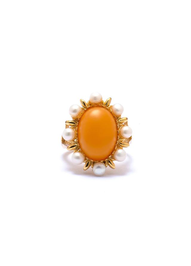 Zouhaira Ring Golden Camellia