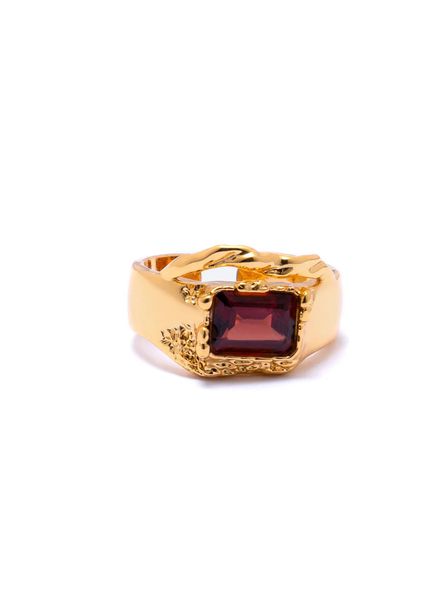 Zouhaira Ring Golden Garnet